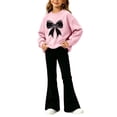 thumbnail image 1 of Cethrio Girls Outfit Sets Long Sleeve, Casual Printed 2 Piece Spring Fall Girls Clothing Sets Pink Size 5-6 T, 1 of 4