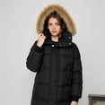 thumbnail image 1 of Cethrio Girls Puffer Jackets, Zip up Mid-length Windproof Snow Winter Coats Outerwear Black Size 7-8T, 1 of 3
