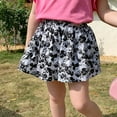 thumbnail image 1 of Cethrio Girls Shorts- Lightweight Cute Lightweight Fashion Summer Shorts Black Size 4-5Years, 1 of 6