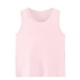 thumbnail image 1 of Cethrio Girls Summer Tank Tops, Sleeveless Crewneck Casual Soft Girls Undershirts Pink Size 14-16, 1 of 4