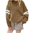 thumbnail image 1 of Cethrio Girls Sweatshirts, Long Sleeve Pullover Loose Fit Casual Tops for Girls Khaki Size 2-3T, 1 of 5