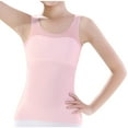 thumbnail image 1 of Cethrio Girls Tank Tops, Soft Breathable Dancing Sleeveless Summer Tops Undershirts Pink Size 14-16, 1 of 3