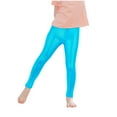 thumbnail image 1 of Cethrio Girls Yoga Leggings, Stretch Soft Elastic Waist Cotton Tight Pants Blue Size 12-13 T, 1 of 3