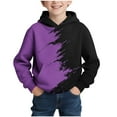 thumbnail image 1 of Cethrio Hoodies for Boys 2025, Pullover Long Sleeve Casual Graphic Boys Sweatshirts Purple Size 8, 1 of 1