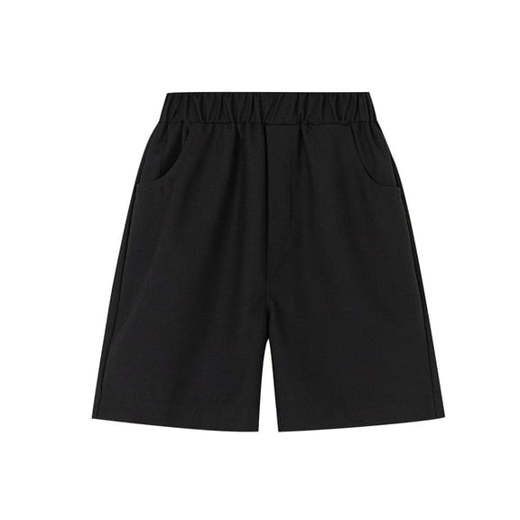 Cethrio Kids Boys Shorts, Quick Dry Elastic Waist 2025 Casual Summer Shorts Black Size 8-9 T