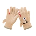 thumbnail image 1 of Cethrio Kids Boys Winter Mittens, Cotton Stretchy Thermal Outdoor Kids Gloves Beige Size 7-12T, 1 of 2