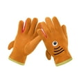 thumbnail image 1 of Cethrio Kids Boys Winter Mittens, Outdoor Thermal Cotton Stretchy Kids Gloves Orange Size 7-12T, 1 of 2
