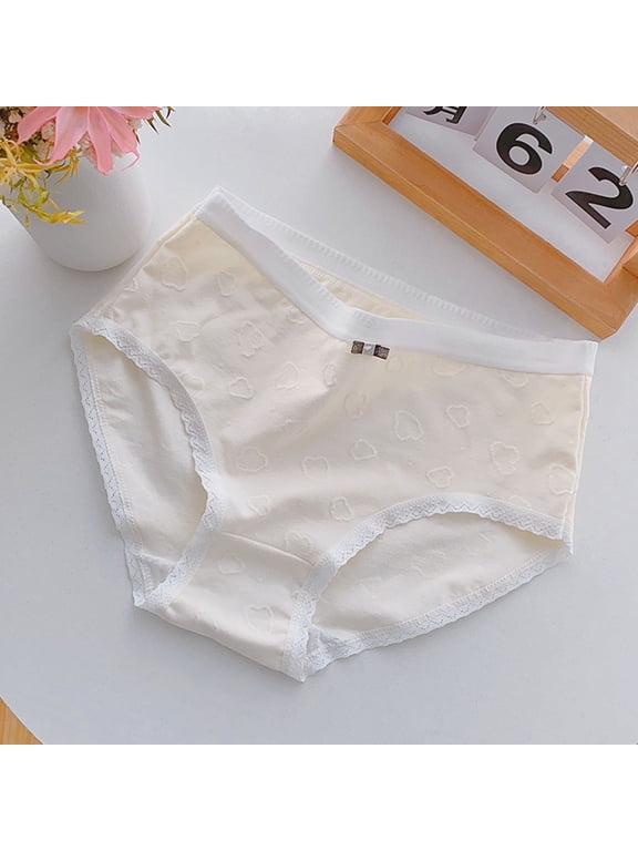 Kids Girl's Underwear, Cotton Soft Breathable Mid-Waist Girls Briefs Panties Khaki Size 12-14 T