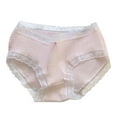 thumbnail image 1 of Cethrio Kids Girl's Underwear, Mid Waist Soft Breathable Cotton Girls Briefs Panties Pink Size 12-14 T, 1 of 2