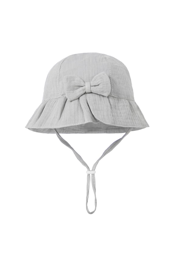 Kids Girls Bucket Hats, Wide Brim Summer Cotton Outdoor Sun Hats Pink Size Free Size