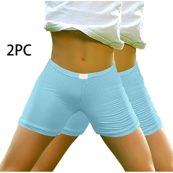 Cethrio Boys Girls Shorts, Stretch 2 Piece Athletic Summer Short Leggings Light Blue Size 10-12 T