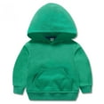 thumbnail image 1 of Wavsuf Kids Hoodies Boy and Girls Solid with Pockets Pullover Green Hoodies Size 3-4 Years, 1 of 3