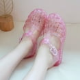 thumbnail image 1 of Cethrio Little Girl's Sandals, Gifts Summer Platform Non Slip Jelly Sandals Pink Size 10, 1 of 9