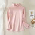 thumbnail image 1 of Cethrio Long Sleeve Tops for Girls, Warm Thermal Turtleneck Underwear for Kids Pink Size 9-10T, 1 of 3