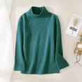 thumbnail image 1 of Cethrio Long Sleeve Tops for Girls, Warm Turtleneck Thermal Underwear for Kids Green Size 7-8T, 1 of 3