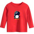 thumbnail image 1 of Cethrio Long Sleeve Tops for Kids, Crew Neck Cotton Printed Spring and Autumn Clothes Red Size 6 T, 1 of 3