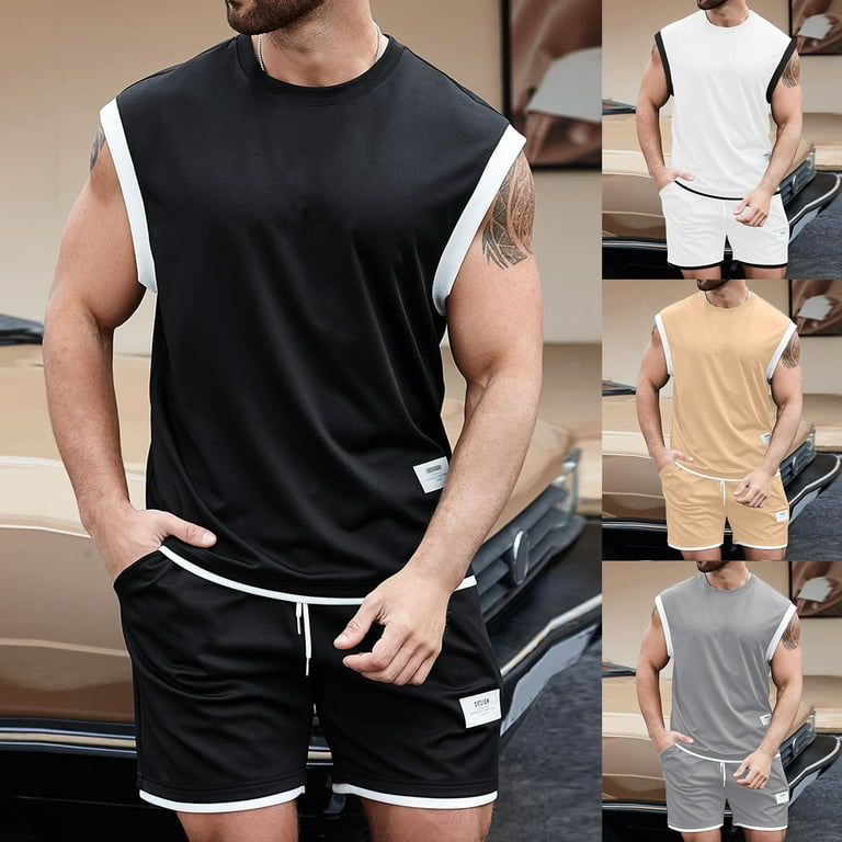 White athletic top shorts outfit