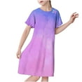 thumbnail image 1 of Cethrio Nightgowns for Girls, Soft Short Sleeve Summer Casual Sleep Dresses Multicolor Size 7-8 T, 1 of 5