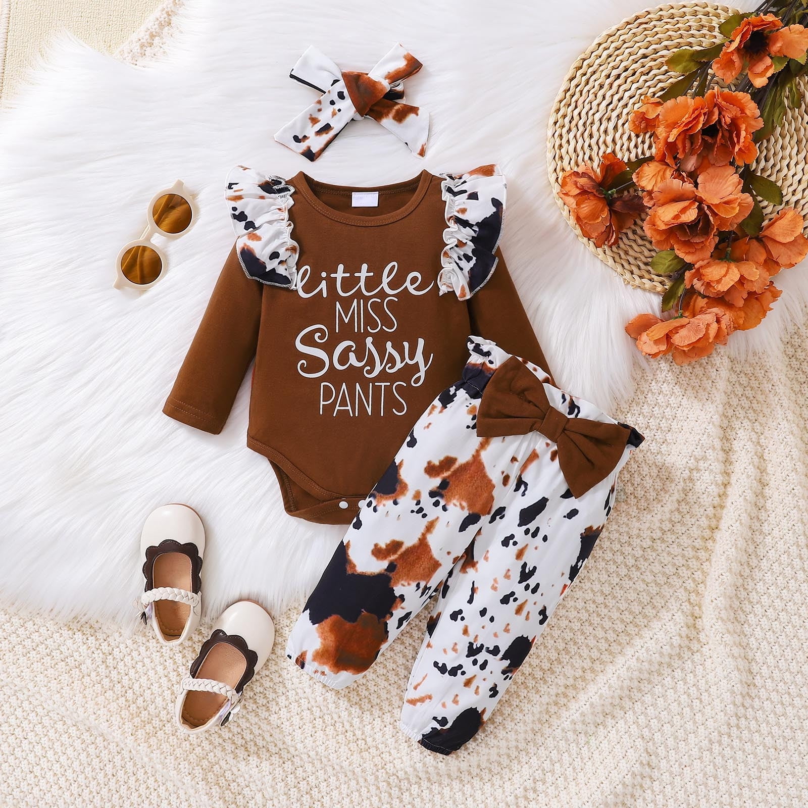 Cethrio Outfit Sets for Baby Girls Long Sleeve Christmas Gifts