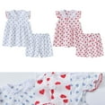 thumbnail image 1 of Cethrio Outfit Sets for Toddler Girls Cotton Graphic Printed Sleeveless Christmas Gifts 2025 Kids Blue Fall and Winter Clothes Size 2-3 Years, 1 of 10