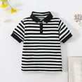thumbnail image 1 of Cethrio Polo Shirts for Boys, Cotton Summer Short Sleeve Summer Tees Black Size 5-6 T, 1 of 7