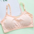 thumbnail image 1 of Cethrio Seamless Bras for Girls, Soft Breathable Bandeau Cotton Girls Underwear Beige Size 12-13 T, 1 of 3