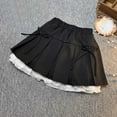 thumbnail image 1 of Cethrio Skirts for Girls 2025, Elastic Waist Summer Pleated Dance Mini Skirts with Liner Black Size 10-11 T, 1 of 7