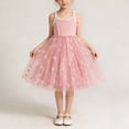 thumbnail image 1 of Cethrio Summer Dresses for Girl 2026, Vacation Sleeveless Spaghetti Strap Mesh Kids Slip Dresses Pink Size 6, 1 of 8