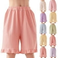 thumbnail image 1 of Cethrio Summer Shorts for Girls, Casual Cotton Comfy Elastic Waist Pajama Shorts Hot Pink Size 10-12 T, 1 of 4