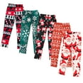 thumbnail image 1 of Cethrio Sweatpants for Toddler Girls Clearance Warm Christmas Gifts Graphic Printed Cotton Kids White Fall and Winter Clothes Size 4-5 Years, 1 of 10