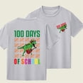 thumbnail image 1 of Cethrio T Shirts for Boys, Printed Lightweight Short Sleeve Casual Summer Tops Gray Size 9-10 T, 1 of 7