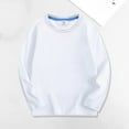 thumbnail image 1 of Wavsuf Thin T-shirt for Kids Summer Boys and Girls Pullover Solid White Sweatshirt Size 1-2 Years, 1 of 3