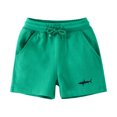 thumbnail image 1 of Cethrio Kids Boys Athletic Shorts with Drawstring, Cotton Casual Printed Summer Running Shorts Green Size 3T, 1 of 8