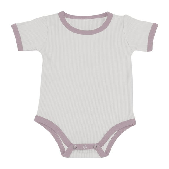 Cethrio Kids Boys Bodysuits, Cotton Soft Short Sleeve One Piece Boys Outfit Sets White Size 18-24 Months