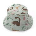 thumbnail image 1 of Cethrio Kids Boys Bucket Hats, Breathable Holiday Cotton Sun Protection Summer Hats Green Size 0-2 T, 1 of 3