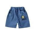 thumbnail image 1 of Cethrio Kids Boys Denim Shorts, Fashion Printed Elastic Waist Summer Jean Shorts Navy Size 2 T, 1 of 2