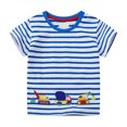 thumbnail image 1 of Cethrio Kids Boys Graphic Tees, Gifts Short Sleeve Cotton Boys T-shirts Summer Tops Blue Size 5 T, 1 of 6