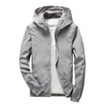 thumbnail image 1 of Cethrio Kids Boys' Hooded Jackets, Waterproof Full Zip Windproof Casual Boys Outerwear Gray Size 5T, 1 of 5