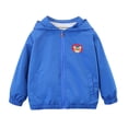 thumbnail image 1 of Cethrio Kids Boys Jackets with Hooded, Lightweight Long Sleeve Zip up Printed Boys Outerwear Blue Size 3T, 1 of 4