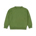thumbnail image 1 of Cethrio Kids Boys Pullover Sweaters, Knitting Cotton Soft Long Sleeve Crewneck Fall Winter Clothing Green Size 3-4T, 1 of 4