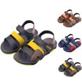 thumbnail image 1 of Cethrio Kids Boys Sandals, Open Toe Low Heel Casual Soft Summer Shoes Red Size 4 T, 1 of 9
