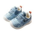 thumbnail image 1 of Cethrio Kids Boys' Sneakers, Soft Sole Athletic Breathable Non-slip Walking Shoes Blue Size 18-24Months, 1 of 2