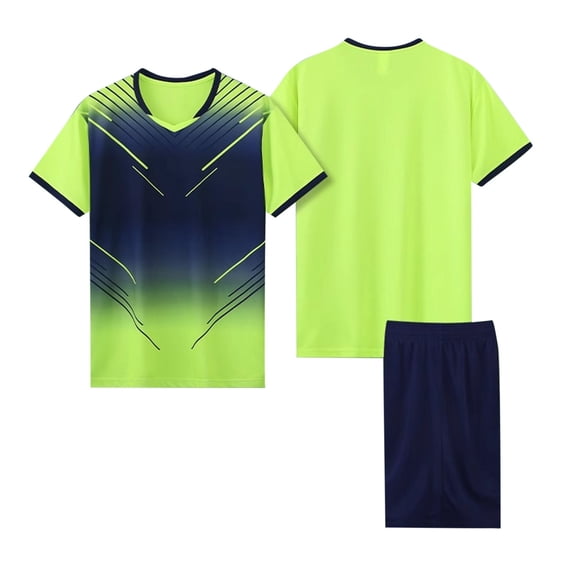 Cethrio Kids Boys' Summer Short Sets, Running 2 Piece Breathable Athletic Outfit Sets Activewear Green Size 4-5 T