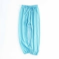 thumbnail image 1 of Cethrio Kids Boys Summer Sweatpants, Cotton Elastic Waist Athletic Thin Jogger Pants Blue Size 3-4 T, 1 of 5