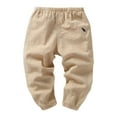 thumbnail image 1 of Cethrio Kids Boys Sweatpants, Casual Cotton Elastic Waist Jogger Pants Khaki Size 5-6 T, 1 of 3