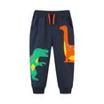 thumbnail image 1 of Cethrio Kids Boys Sweatpants, Casual Drawstring Cotton Printed Kids Jogger Pants Navy Size 4 T, 1 of 2