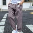 thumbnail image 1 of Cethrio Kids Boys Sweatpants, Casual Lightweight Elastic Waist Kids Joggers Gray Size 6-7 T, 1 of 8