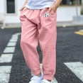 thumbnail image 1 of Cethrio Kids Boys Sweatpants, Lightweight Casual Elastic Waist Kids Joggers Pink Size 6-7 T, 1 of 8