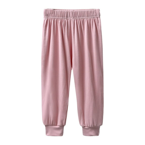 Cethrio Kids Boys Sweatpants, Quick-dry Athletic Summer Elastic Waist Jogger Pants Pink Size 1-2 T