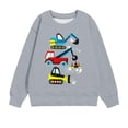 thumbnail image 1 of Cethrio Kids Boys Sweatshirts, Pullover Long Sleeve Printed Spring and Autumn Tops Gray Size 1-2 T, 1 of 4